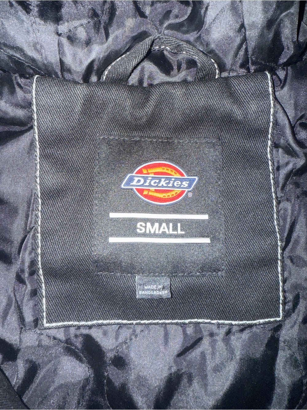 Dickies Black Hooded cropped jacket - Women’s Zip Front - Picture 3 of 5